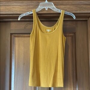 Old Navy Yellow Fitted Tank Top